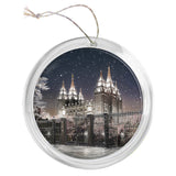 "Salt Lake Temple - Silent Night" Tree Ornament