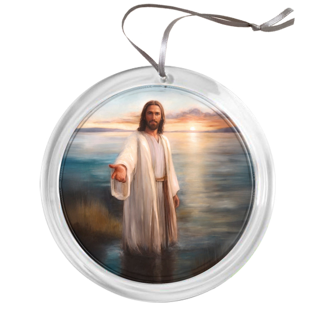 "Baptized in His Name" Tree Ornament
