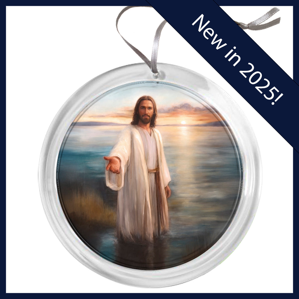 "Baptized in His Name" Tree Ornament