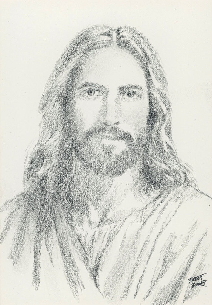 Portrait of Jesus Drawing #9