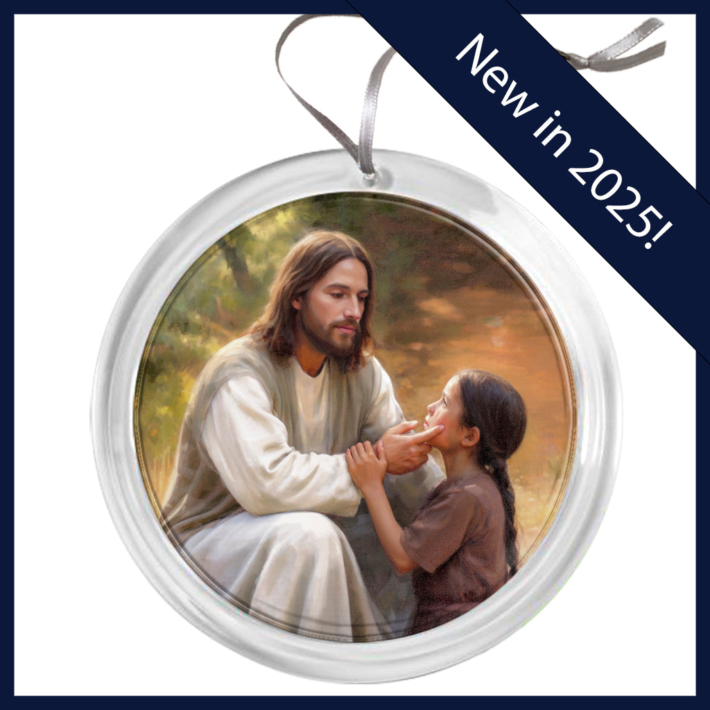 "He Shall Wipe Away Your Tears" Tree Ornament