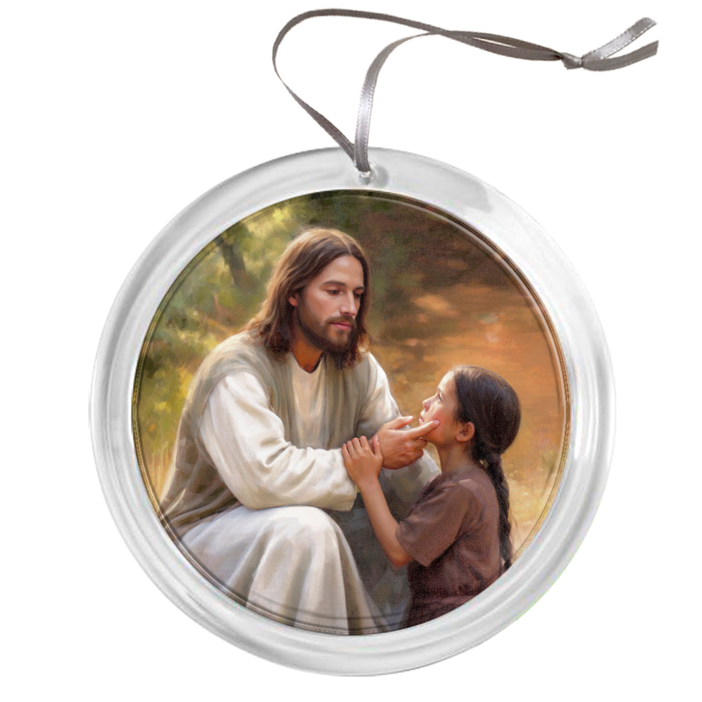 "He Shall Wipe Away Your Tears" Tree Ornament