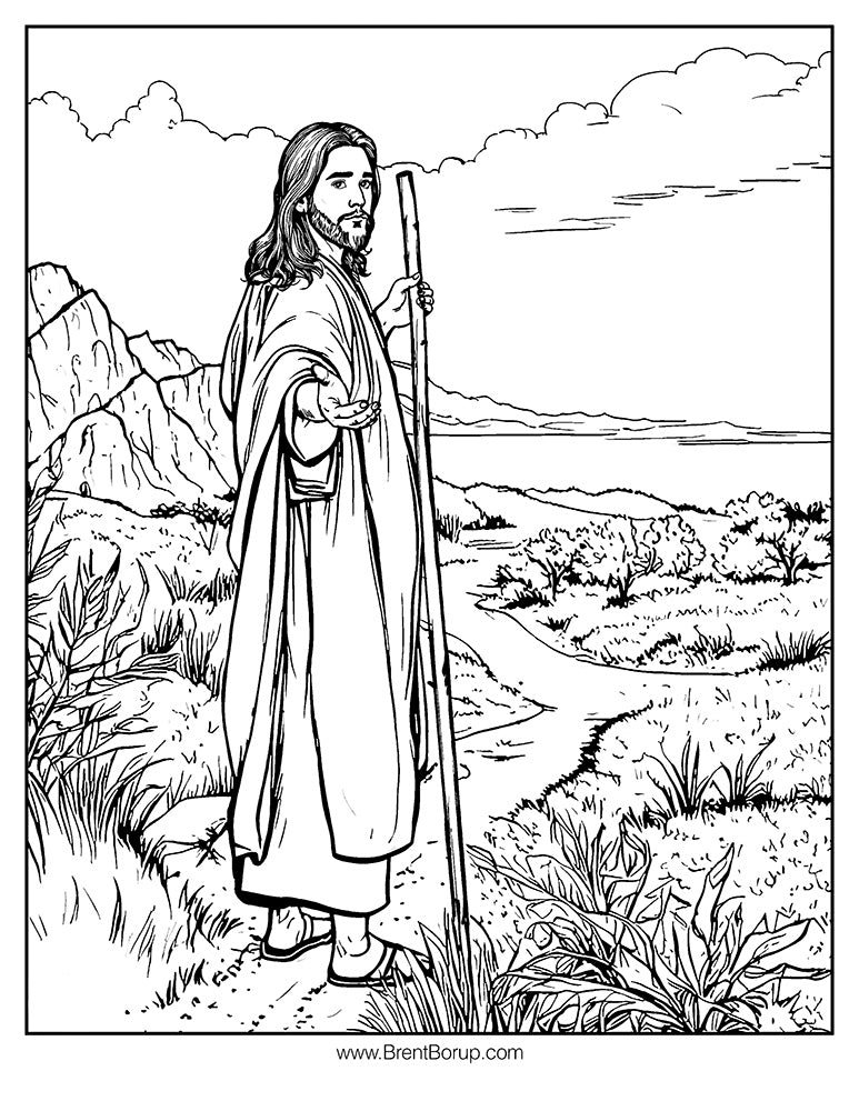 Come Follow Me Coloring Page - Free Printable Download