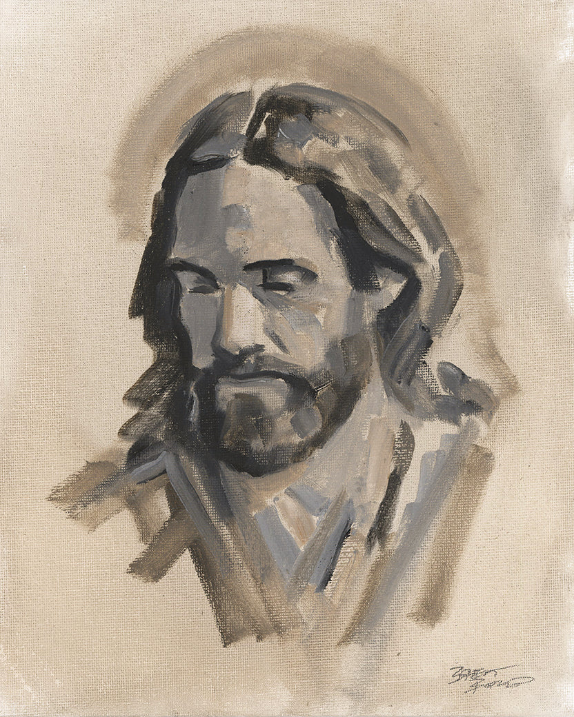 Portrait of Christ #26 - Original oil sketch