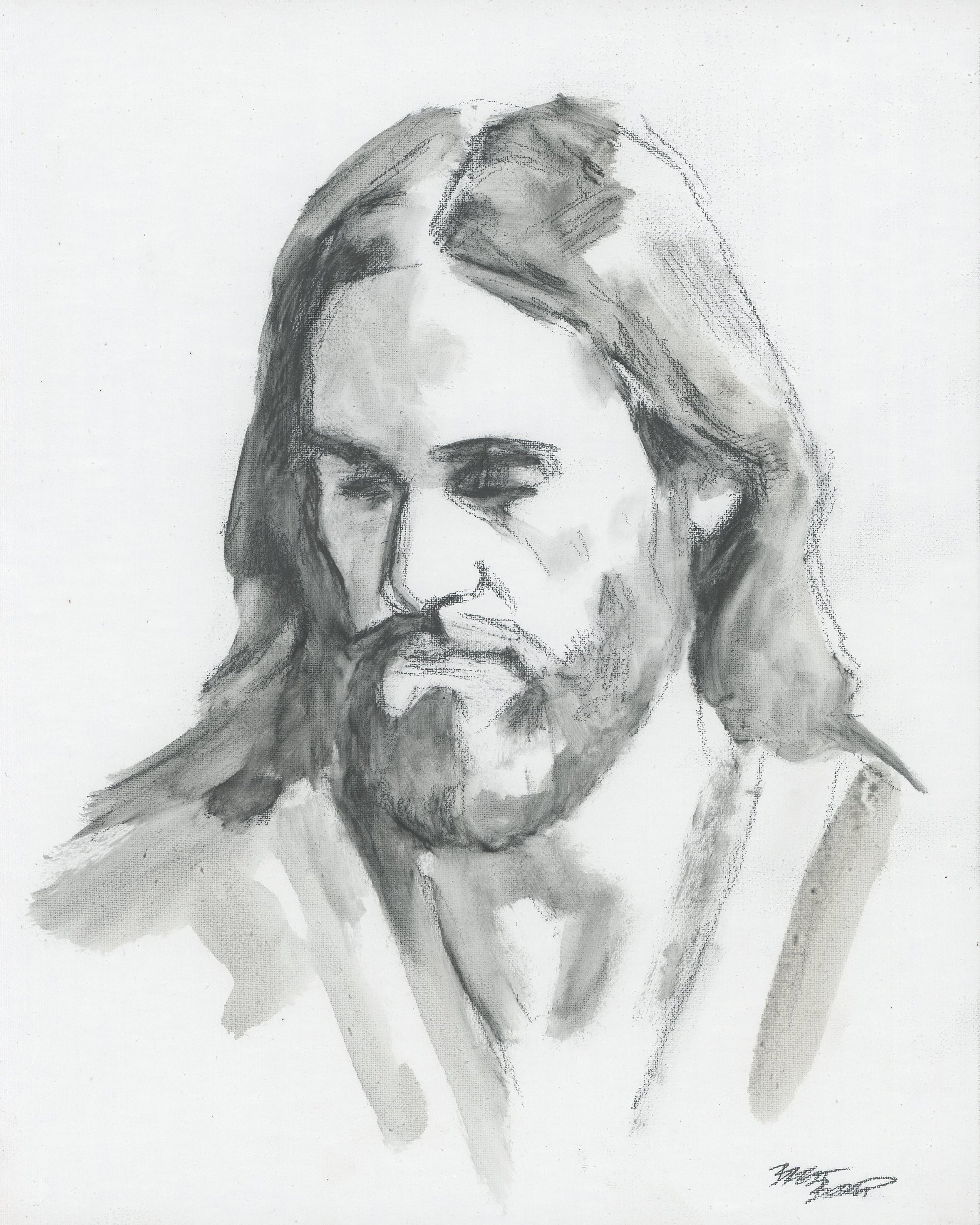 Portrait of Christ #27 - Original  sketch