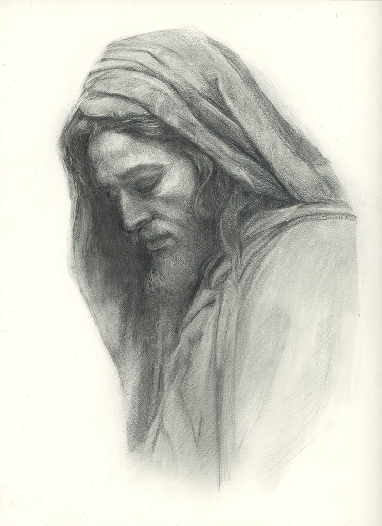 Jesus Christ Sketch #2 by Jeanette Borup (original)