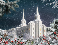 Brigham City Utah Temple Winter
