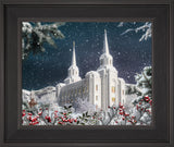 Brigham City Utah Temple Winter