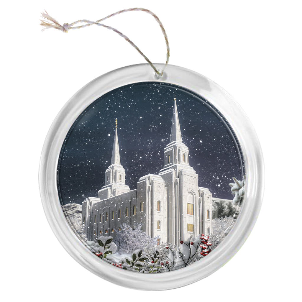 "Brigham City Temple" Tree Ornament