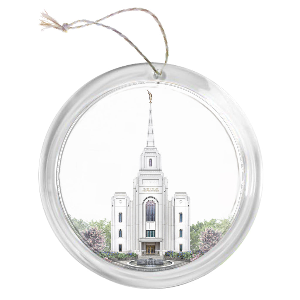 "Brigham City Temple - Celestial Series" Tree Ornament