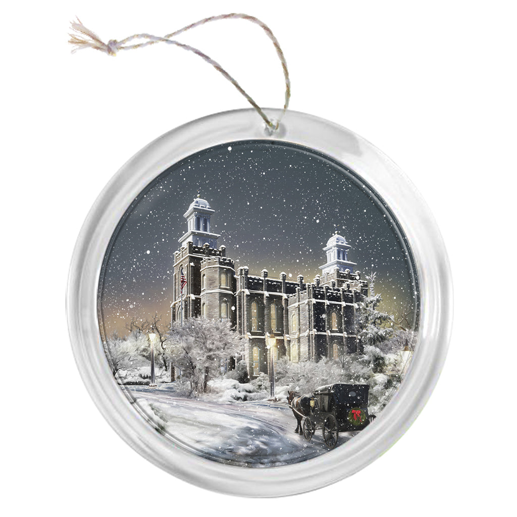 "Logan Temple - Old Time Christmas" Tree Ornament