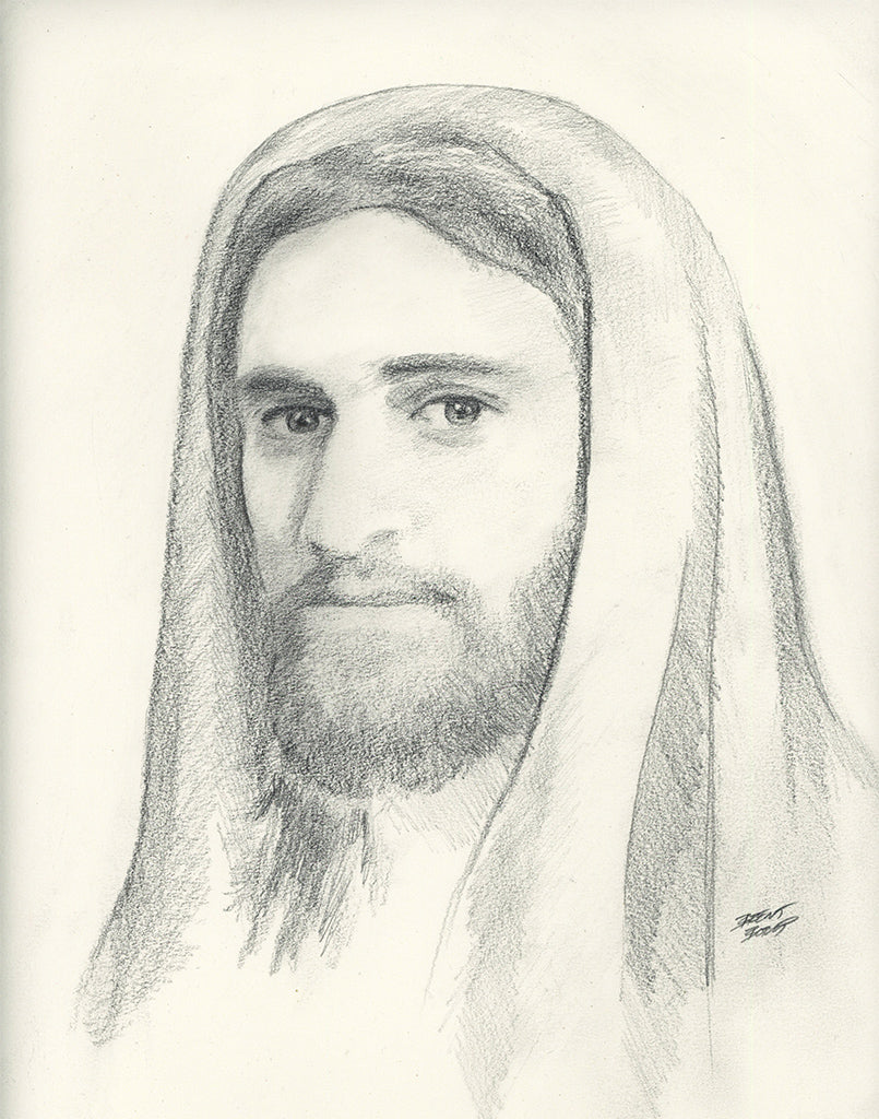 Jesus Portrait - Original Pencil Sketch