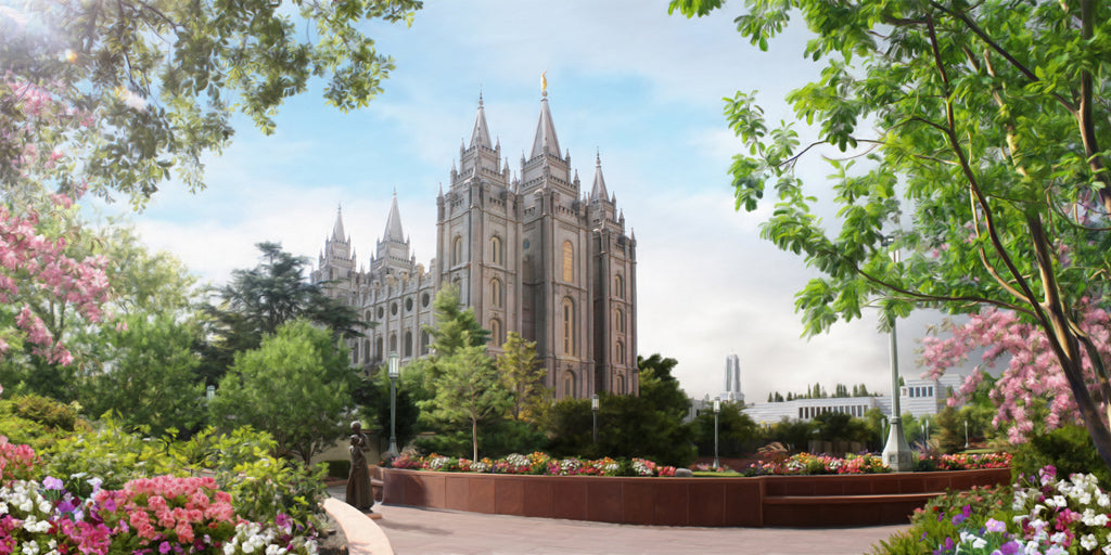 Salt Lake Temple - Spring