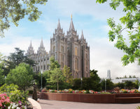 Salt Lake Temple - Spring