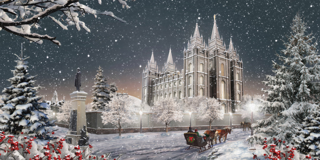 Salt Lake Temple - Old Time Christmas