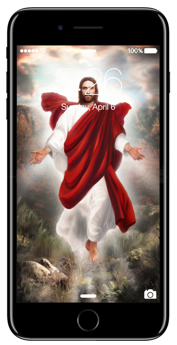 Second Coming - Phone Screen Digital Image