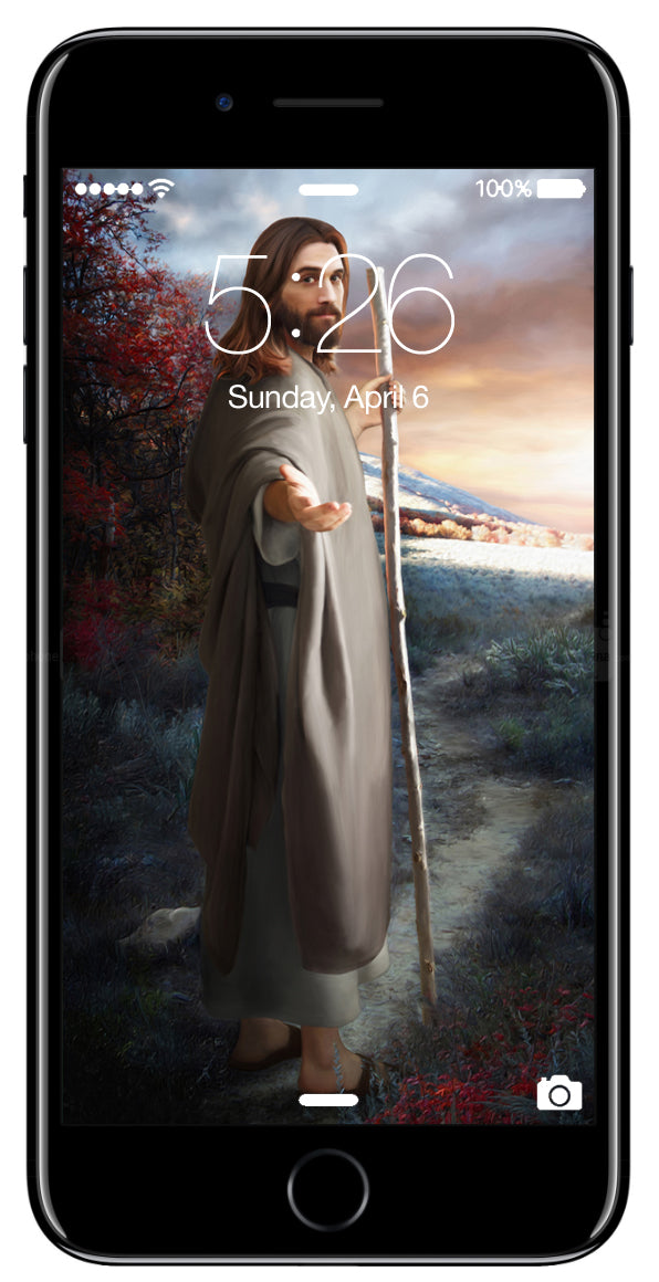 Come Follow Me - Phone Screen Digital Image