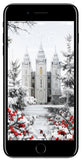 Salt Lake Temple- Winter Wonderland- Phone Screen Digital Image