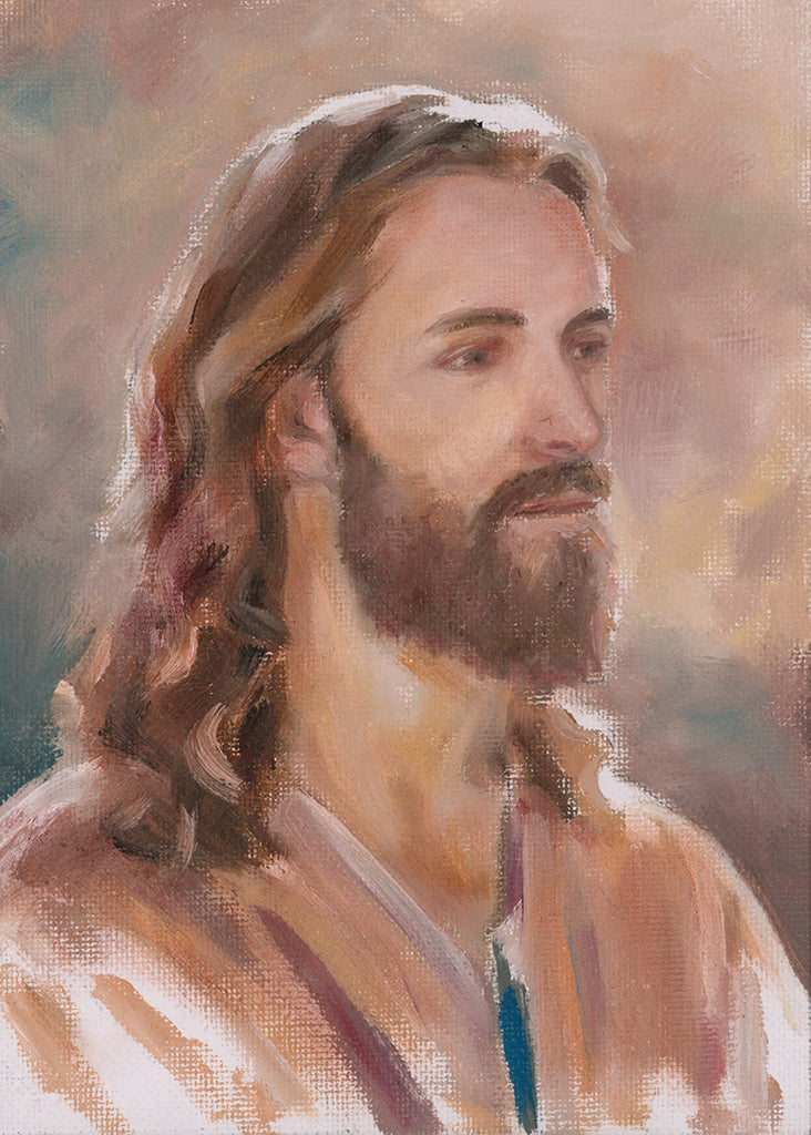 Portrait of Christ Study #10 - Original Oil Painting