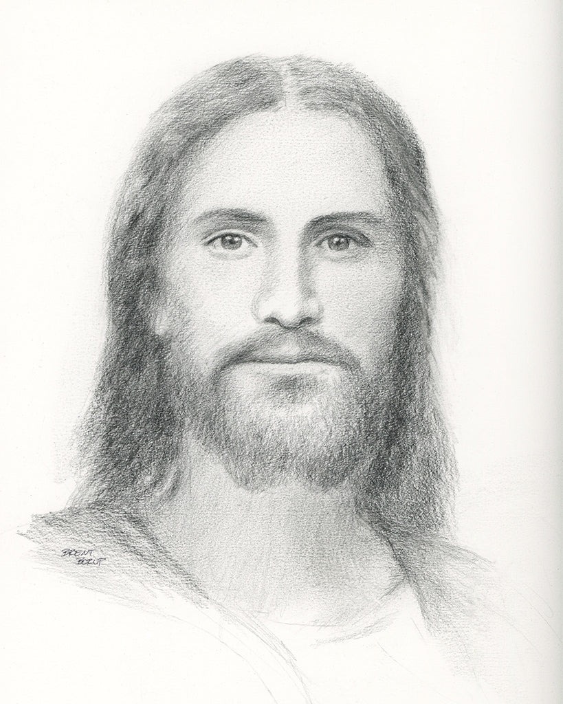 Jesus Face Pencil Drawing