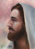 Head of Christ Study #4 - Original Oil Painting