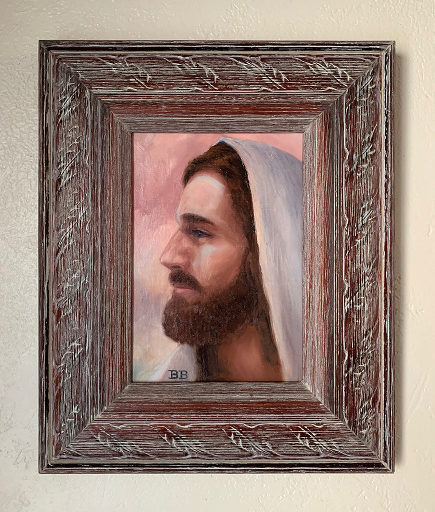 Head of Christ Study #4 - Original Oil Painting
