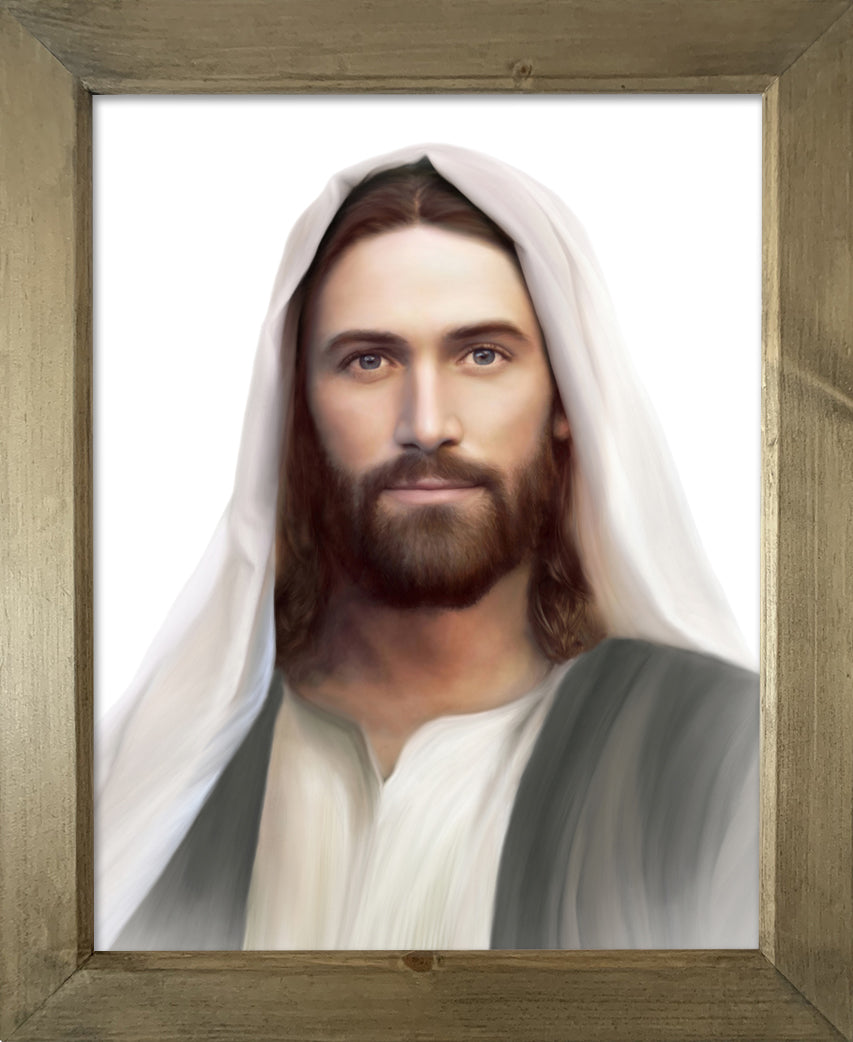 Framed Resurrection and the Life (white background) - SALE